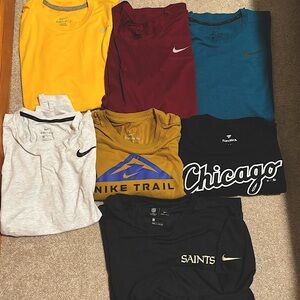 Bundle Men Nike Shirts Medium and Large